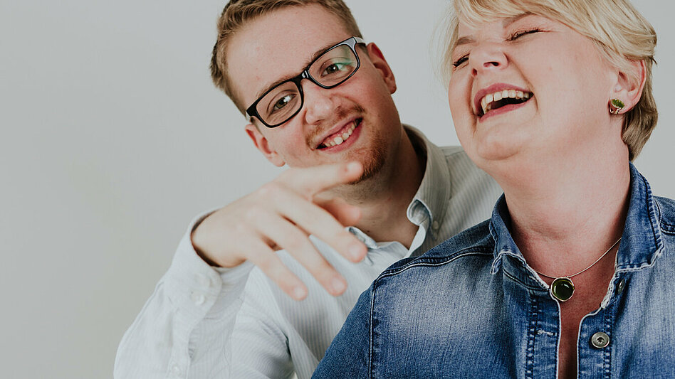 Sohn Justin mit Mutter Nicole: Er hat die Diagnose gut aufgenommen Nicole Kultau mit ihrem Sohn Justin
